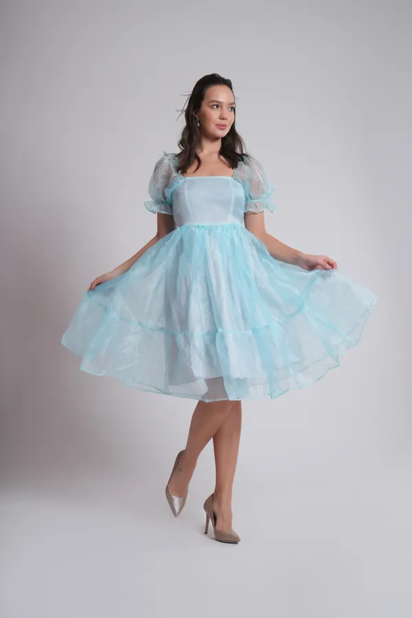 Women's_Pure_Cotton_Cinderella_Dress_of_Light_Blue_Color_|_Comfortable_&_Elegant_Everyday_Wear