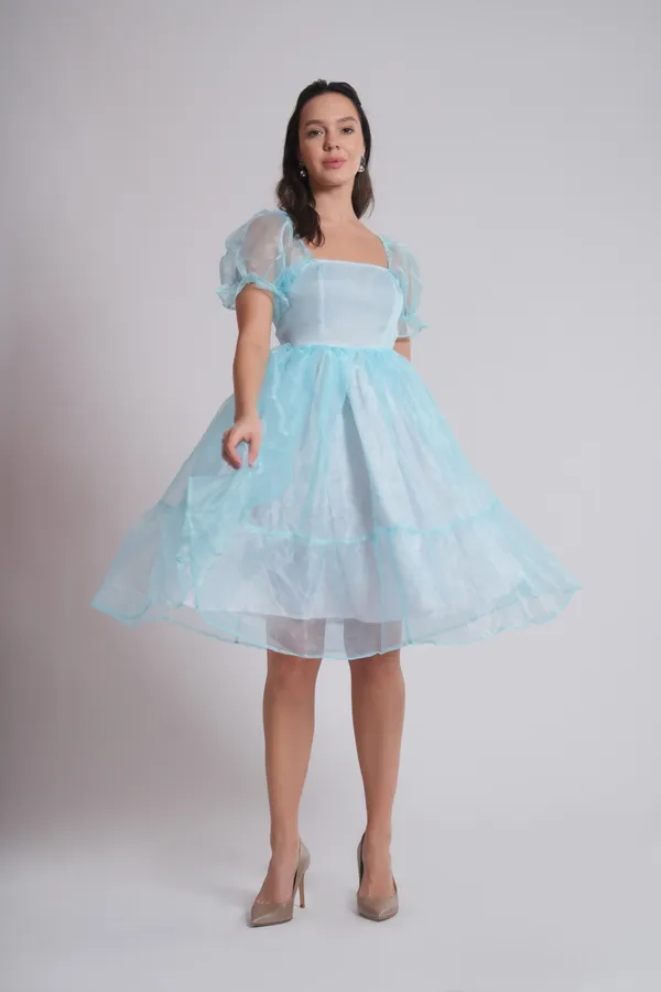 Women's_Pure_Cotton_Cinderella_Dress_of_Light_Blue_Color_|_Comfortable_&_Elegant_Everyday_Wear
