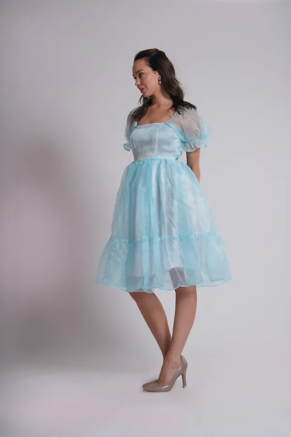Women's_Pure_Cotton_Cinderella_Dress_of_Light_Blue_Color_|_Comfortable_&_Elegant_Everyday_Wear
