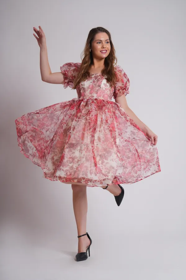 Women's_Pure_Cotton_Autumn_Rose_Dress_of_Multicolor_|_Comfortable_&_Elegant_Everyday_Wear