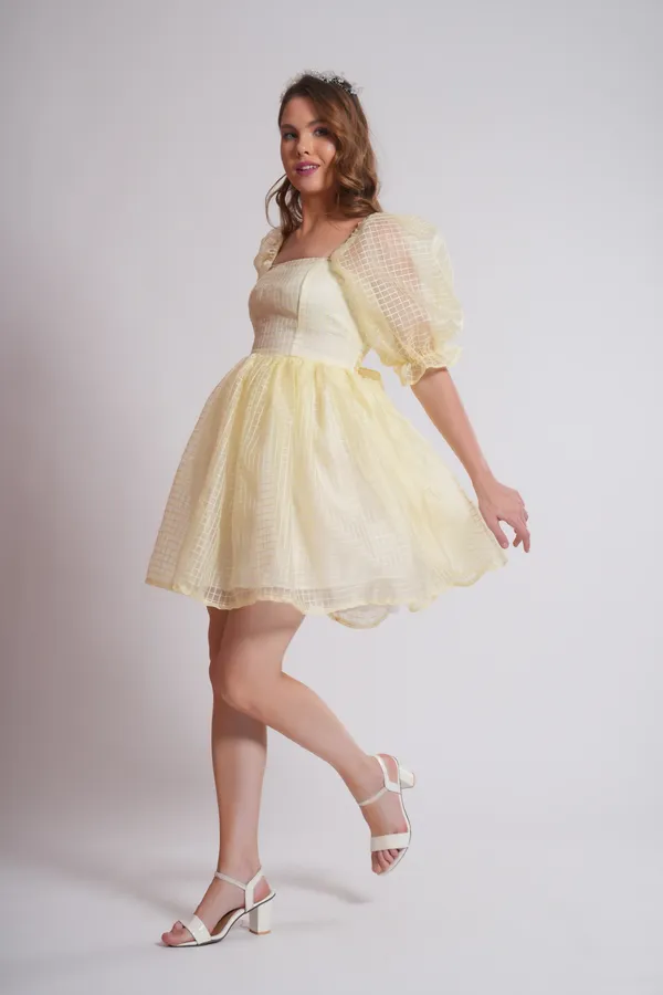 Women's_Pure_Cotton_Delilah_Dress_of_Lemon_Color_|_Comfortable_&_Elegant_Everyday_Wear