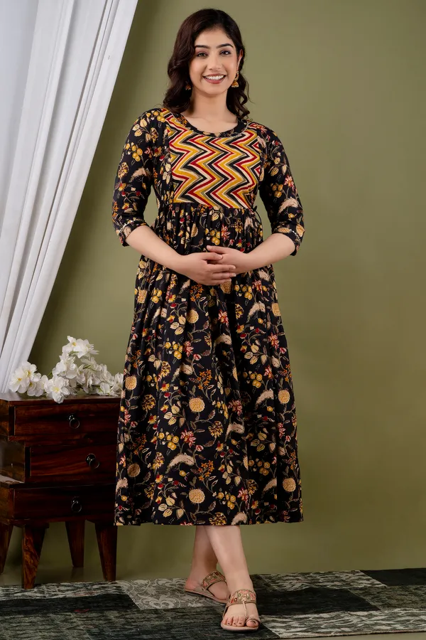 Women'S_Pure_Cotton_Printed_Maternity_Dress_Of_Multicolour_|_Comfortable_And_Elegant_Everyday_Wear