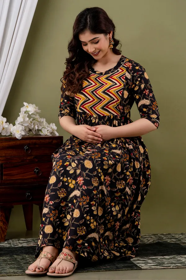 Women'S_Pure_Cotton_Printed_Maternity_Dress_Of_Multicolour_|_Comfortable_And_Elegant_Everyday_Wear