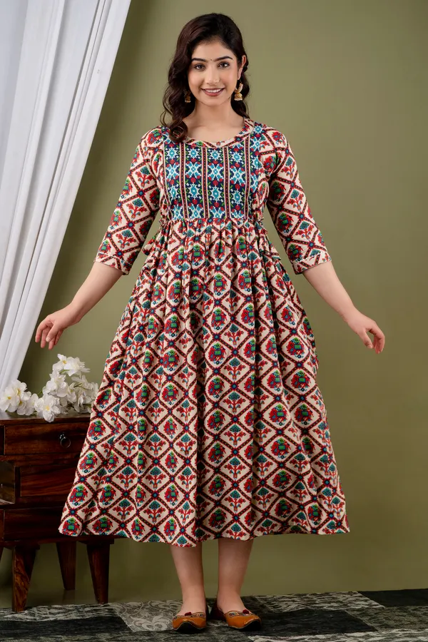 Women'S_Pure_Cotton_Printed_Maternity_Dress_Of_Multicolour_|_Comfortable_And_Elegant_Everyday_Wear