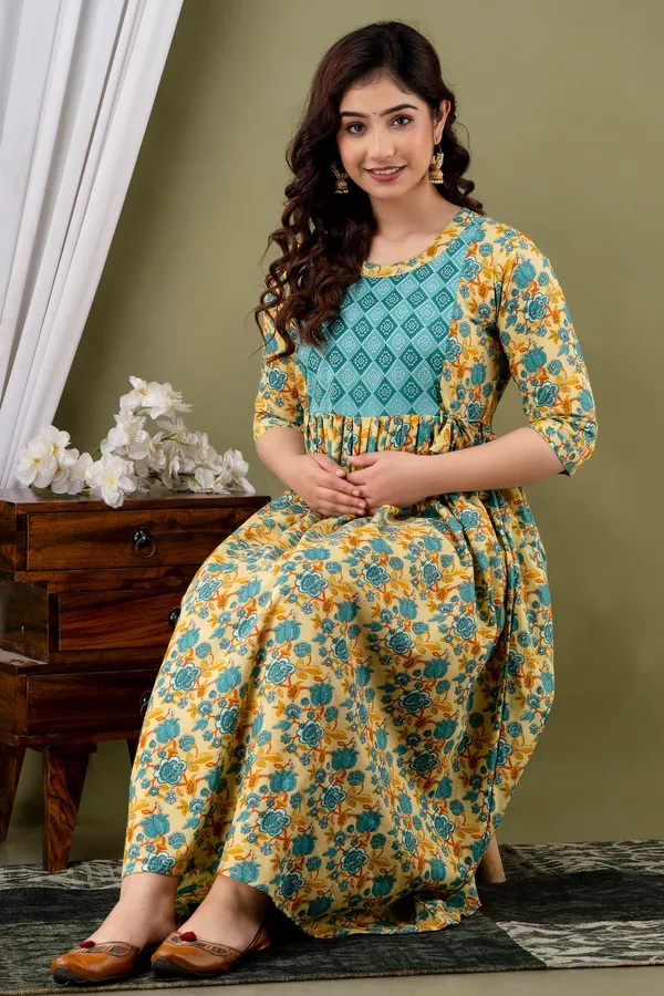 Women'S_Pure_Cotton_Printed_Maternity_Dress_Of_Multicolour_|_Comfortable_And_Elegant_Everyday_Wear
