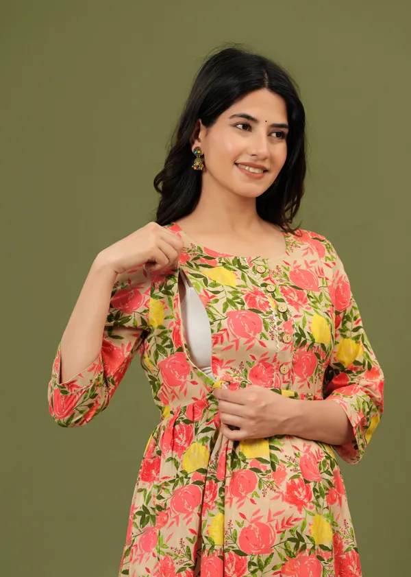 Women'S_Pure_Cotton_Printed_Maternity_Dress_Of_Multicolour_|_Comfortable_And_Elegant_Everyday_Wear