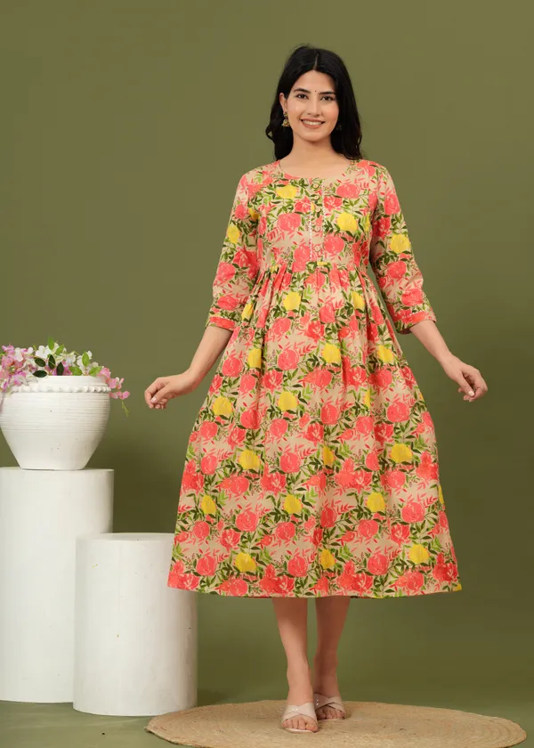 Women'S_Pure_Cotton_Printed_Maternity_Dress_Of_Multicolour_|_Comfortable_And_Elegant_Everyday_Wear