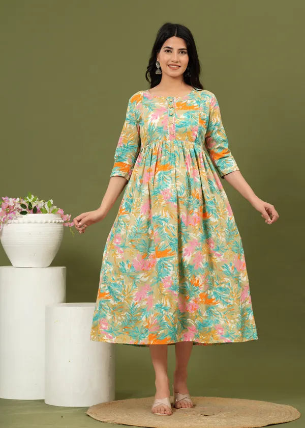 Women'S_Pure_Cotton_Printed_Maternity_Dress_Of_Multicolour_|_Comfortable_And_Elegant_Everyday_Wear