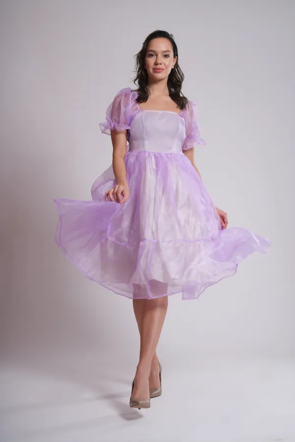 Women's_Pure_Cotton_Dress_of_Lavender_Color_|_Comfortable_&_Elegant_Everyday_Wear