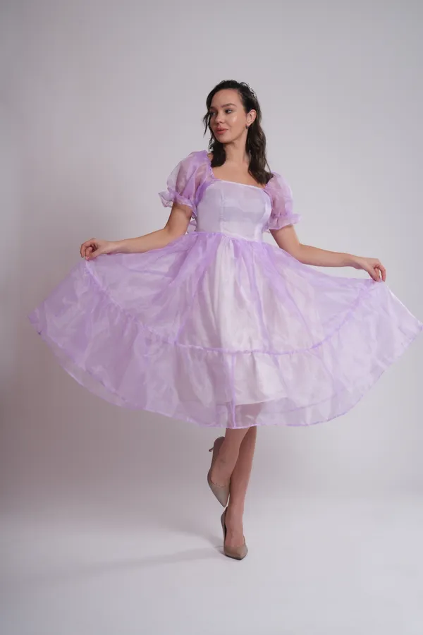 Women's_Pure_Cotton_Dress_of_Lavender_Color_|_Comfortable_&_Elegant_Everyday_Wear