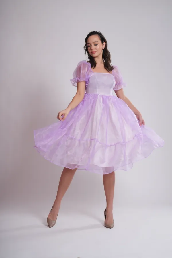 Women's_Pure_Cotton_Dress_of_Lavender_Color_|_Comfortable_&_Elegant_Everyday_Wear