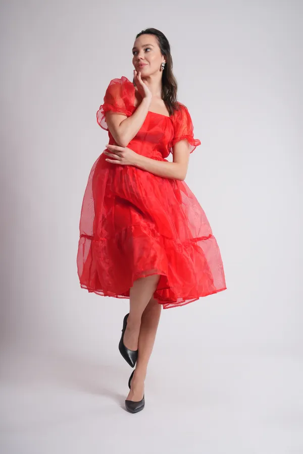 Women's_Pure_Cotton_Cherie_Dress_of_Red_Color_|_Comfortable_&_Elegant_Everyday_Wear