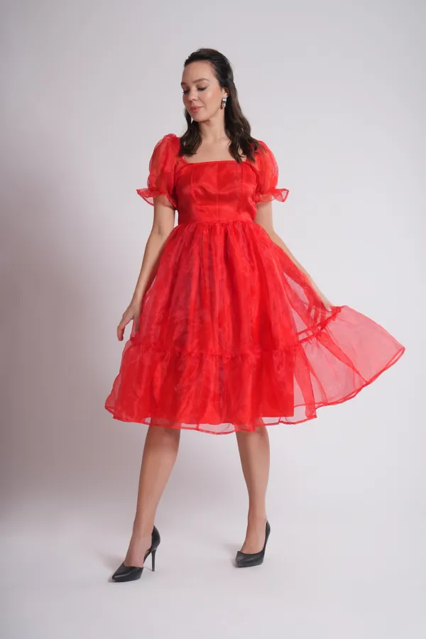 Women's_Pure_Cotton_Cherie_Dress_of_Red_Color_|_Comfortable_&_Elegant_Everyday_Wear