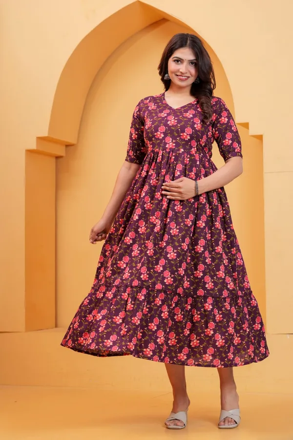 Women's_Pure_Cotton_Printed_Maternity_Kurti_of_Red_Color_|_Comfortable_&_Elegant_Everyday_Wear