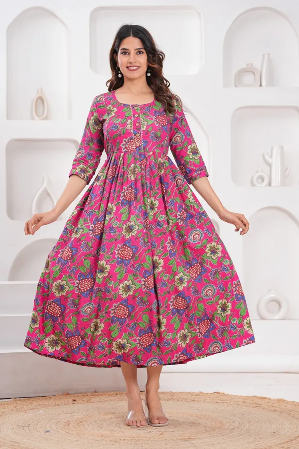 Women's_Pure_Cotton_Printed_Maternity_Kurti_of_Pink_Color_|_Comfortable_&_Elegant_Everyday_Wear