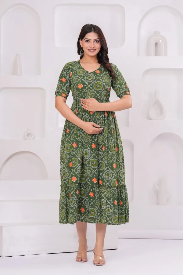 Women's_Pure_Cotton_Printed_Maternity_Kurti_of_Light_Green_Color_|_Comfortable_&_Elegant_Everyday_Wear