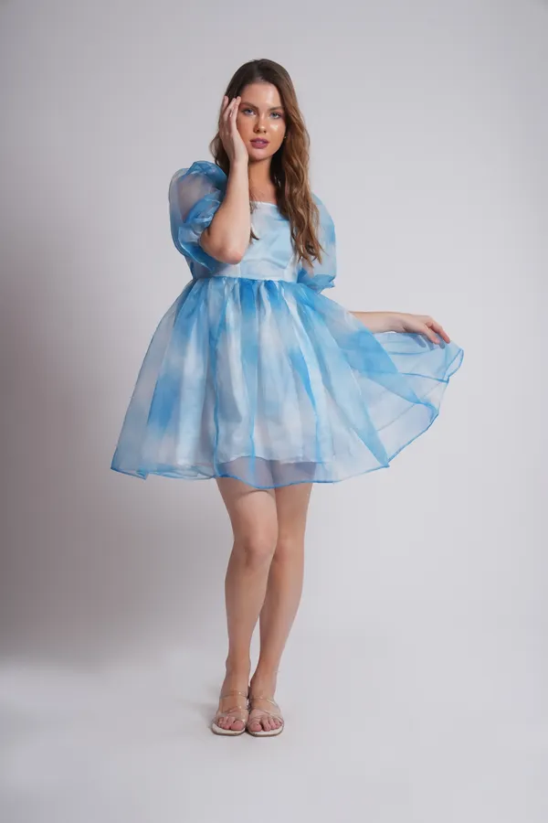 Women's_Pure_Cotton_Cerulean_Dress_of_Light_Blue_Color_|_Comfortable_&_Elegant_Everyday_Wear