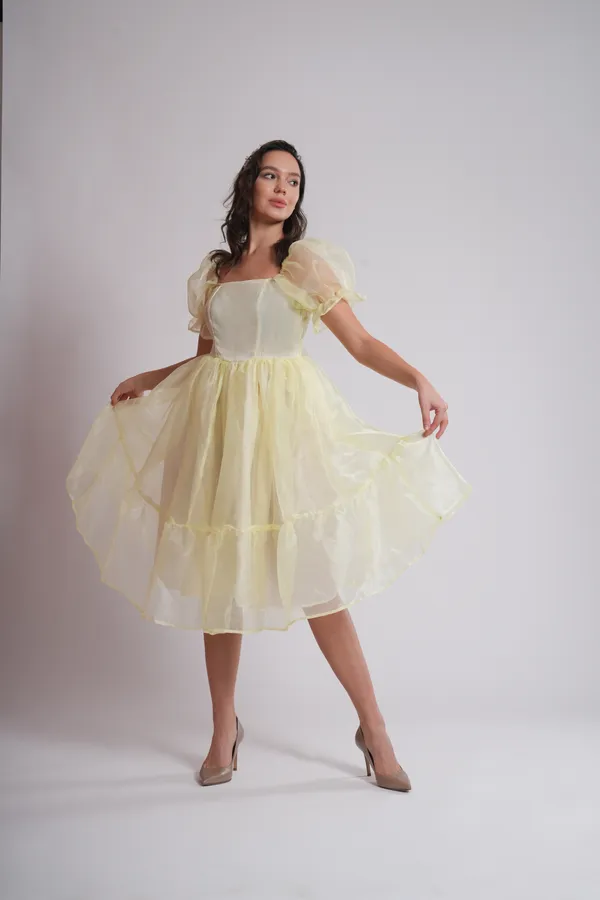 Women's_Pure_Cotton_Creme_Dress_of_Light_Yellow_Color_|_Comfortable_&_Elegant_Everyday_Wear