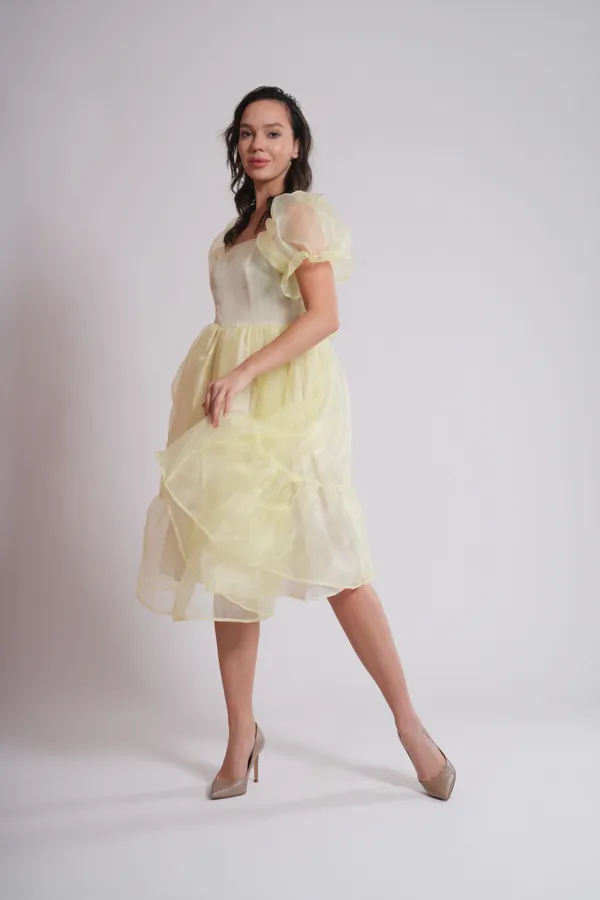 Women's_Pure_Cotton_Creme_Dress_of_Light_Yellow_Color_|_Comfortable_&_Elegant_Everyday_Wear