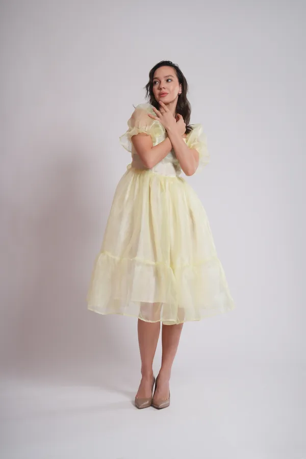 Women's_Pure_Cotton_Creme_Dress_of_Light_Yellow_Color_|_Comfortable_&_Elegant_Everyday_Wear