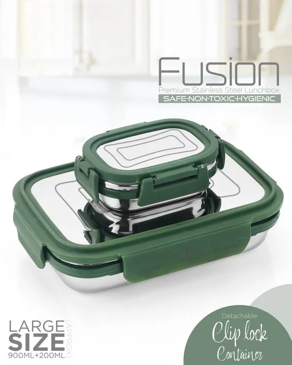 Dark_Green_Fusion_Iv_Stainless_Steel_For_Kid_2_Containers_Tiffin_&_Office_Lunch_Box_(1100_Ml)