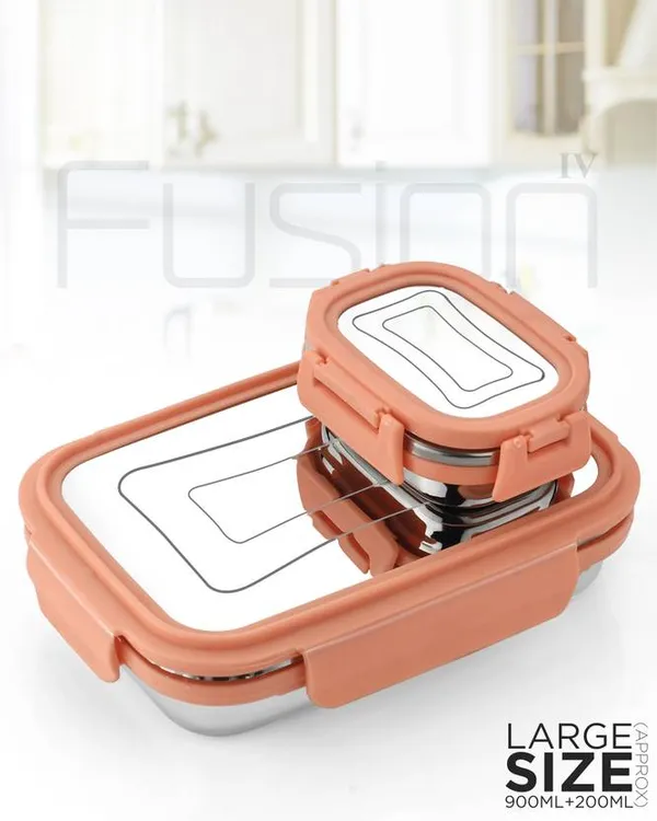 Peach_Fusion_Iv_Stainless_Steel_Tiffin_For_Kid_2_Containers_Office_Lunch_Box_(1100_Ml)