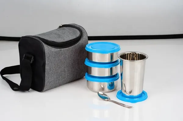 Sky_Blue_Stainless_Steel_Lunch_Box_Set_With_Insulated_Carry_Bag_,_3_Round_Containers_And_Stainless_Steel_Glass_With_Red_Leak-Resistant_Lids_&_Spoon_,_For_Office,_School,_Travel