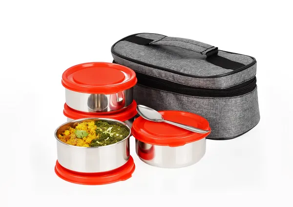 Red_Stainless_Steel_Lunch_Box_Set_With_Insulated_Carry_Bag_,_4_Round_Containers_With_Red_Leak-Resistant_Lids_&_Spoon_,_For_Office,_School,_Travel