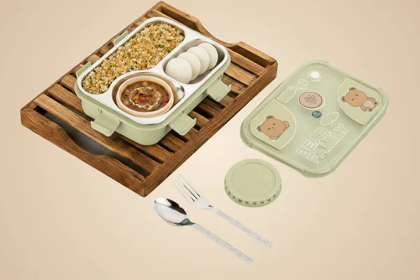 Pink_Premium_Bear_Family_Kids_Lunch_Box_With_Fork_&_Spoon_,_Bpa-Free_Airtight_Tiffin_With_3_Compartments_&_Leakproof_Lid_,_Durable_Microwave-Safe_&_Freezer-Safe_Food_Storage_Box_,_Cute_Cartoon_Design_For_School,_Picnic_&_Travel