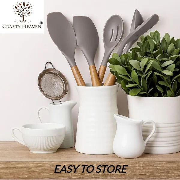 Silicone_Utensil_Set_With_Wooden_Handle