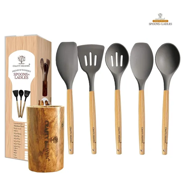 Silicone_Spatula_Set_With_Wooden_Holder