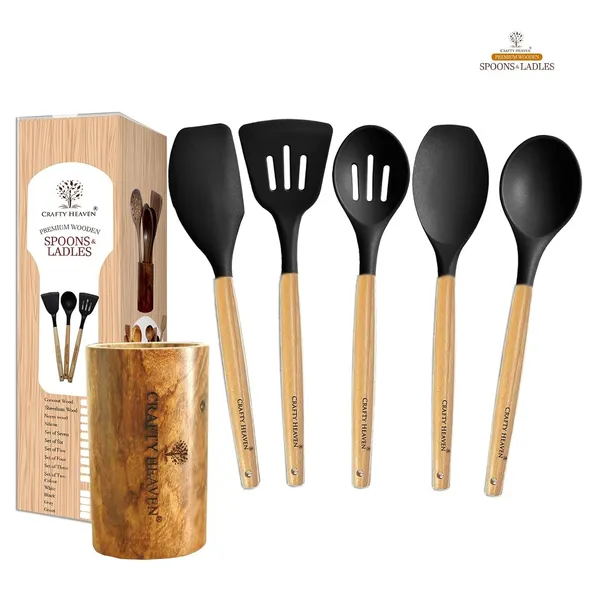Silicone_Spatula_Set_With_Wooden_Holder