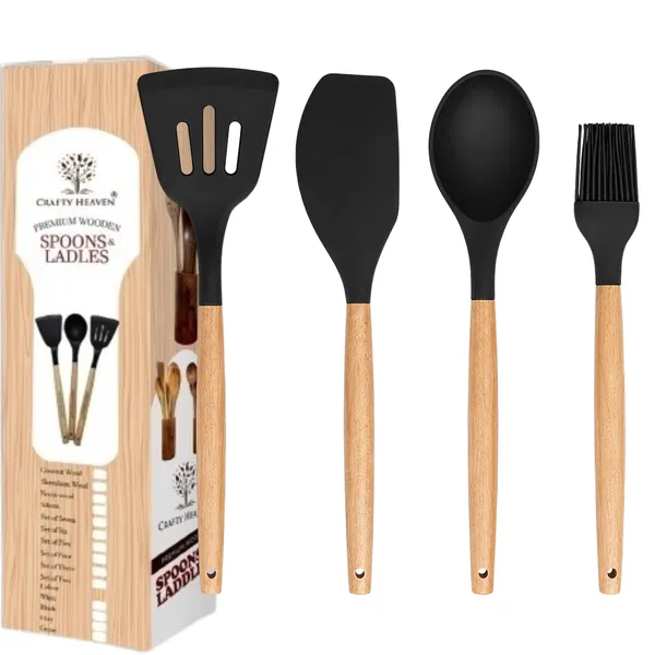Silicone_Kitchen_Utensils_Set_With_Wooden_Handle