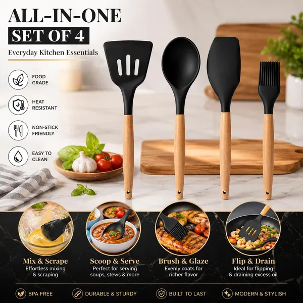 Silicone_Kitchen_Utensils_Set_With_Wooden_Handle