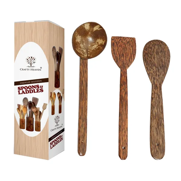 Brown_Coconut_Wooden_Spoon_For_Cooking_Lakdi_Chamach_Handmade_Kitchen_Utensils_Include_Frying_Serving_Spatula_Chapati_Rice_Spoons_Nonstick_Safe_(Set_Of_3)