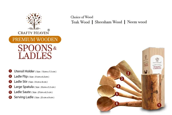 Light_Brown_Cooking_Spatula_Set_With_Spoon_Holder_Ayurvedic_Neem_Wood_For_Cooking_(Set_Of_6)