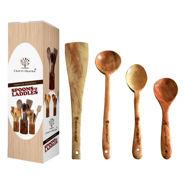 Light_Brown_Natural_Handmade_Cooking_Spoon_Neem_Wood_Non_Toxic_Spoons_Kitchen_Tools_Gift_(Set_Of_4)