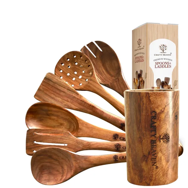 Brown_Wooden_Spatula_Set_Cooking_Spoons_&_Ladles_(Set_Of_7)