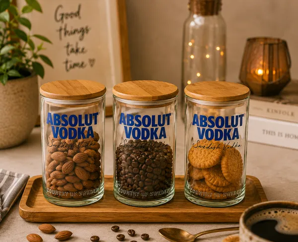 Upcycled_Absolut_Vodka_Bottle_Storage_Jars_–_Set_of_3_|_550_ML_Each_|_Made_from_Absolut®_Bottles