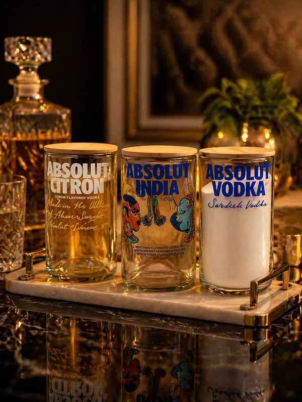 Upcycled_Absolut_Vodka_Bottle_Storage_Jars_–_Set_of_3_|_550_ML_Each_|_Made_from_Absolut®_Bottles