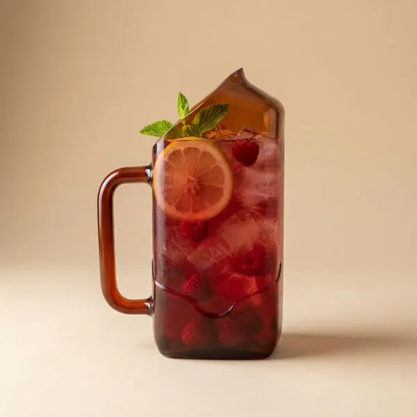 Upcycled_Ballantine’s®_Bottle_Serving_Jug_–_Amber_Glass_|_With_Handle