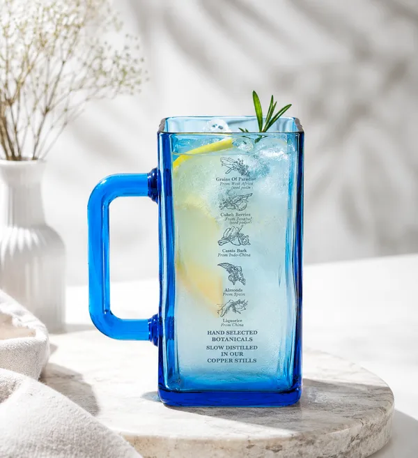 Upcycled_Bombay_Sapphire®_Blue_Bottle_Mug_–_550_ML_|_With_Handle