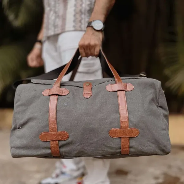 Upcycled_Canvas_Duffel_Travel_Bag_–_Black