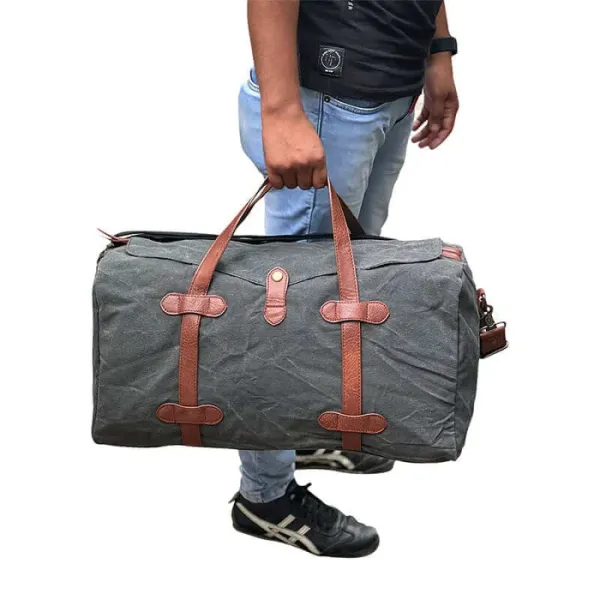Upcycled_Canvas_Duffel_Travel_Bag_–_Black