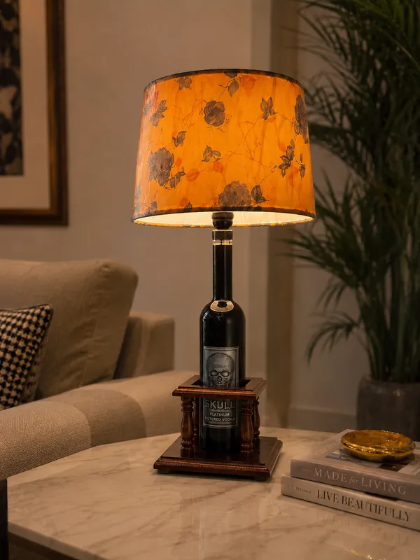 Skull_Bottle_Upcycled_Table_Lamp_with_Handcrafted_Wooden_Stand