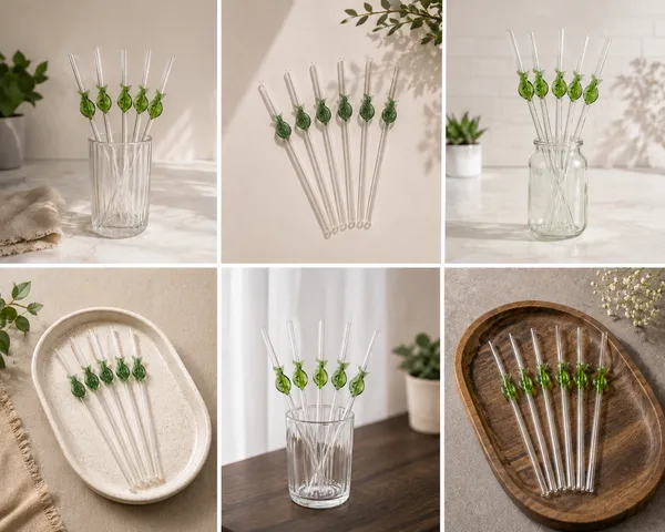 Artisan_Handcrafted_Glass_Straws_(Featuring_the_Green_Fish_Design)_-_Set_of_6