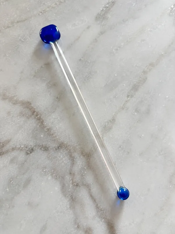 Handcrafted_Blue_Glass_Cocktail_Stirrer_–_8_Inch_-_Set_of_6