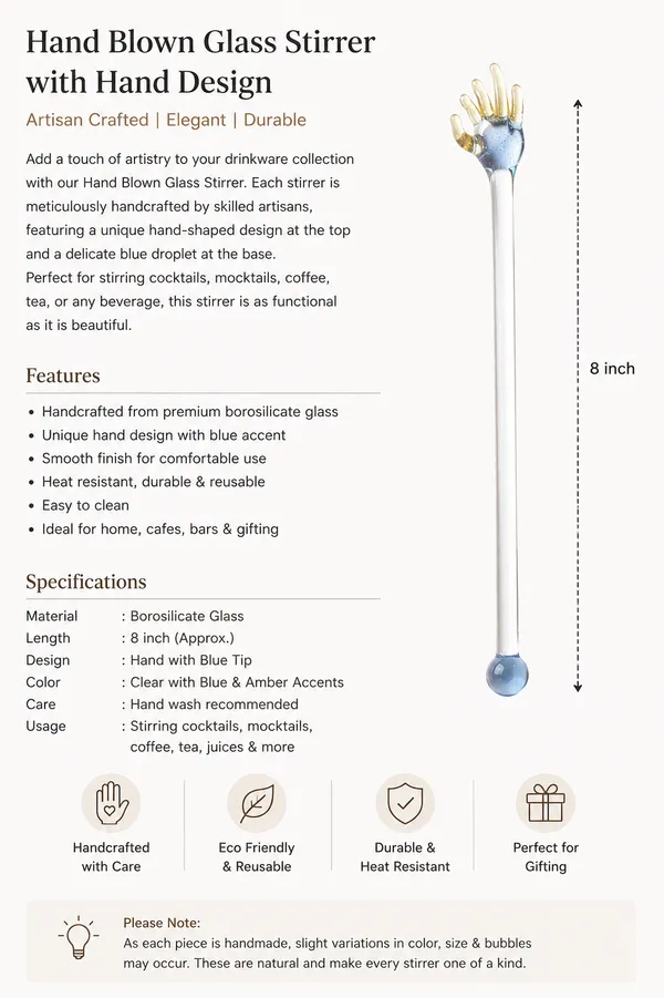 Handcrafted_Glass_Hand-Top_Cocktail_Stirrer,_8_Inch_-_Set_of_6