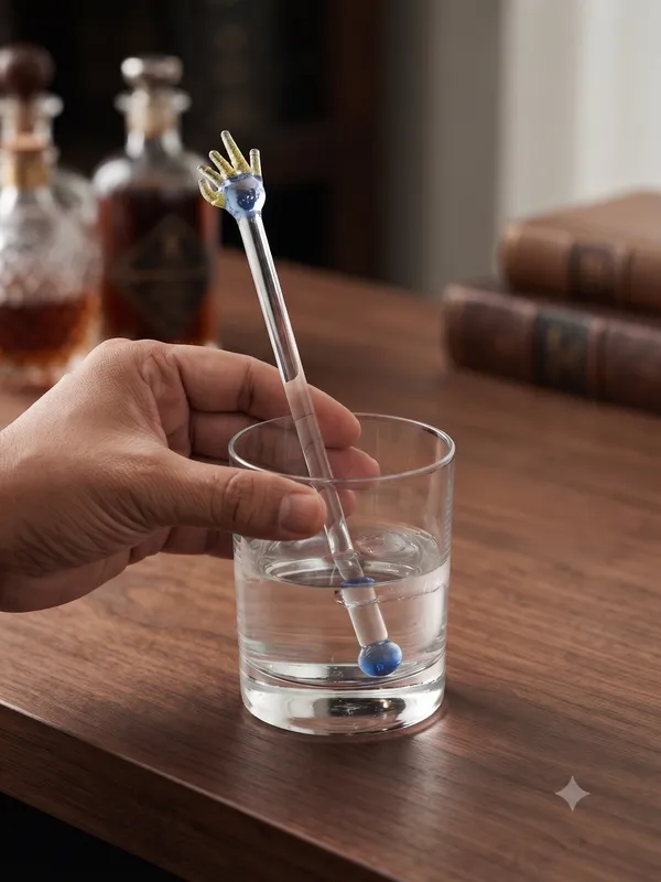 Handcrafted_Glass_Hand-Top_Cocktail_Stirrer,_8_Inch_-_Set_of_6