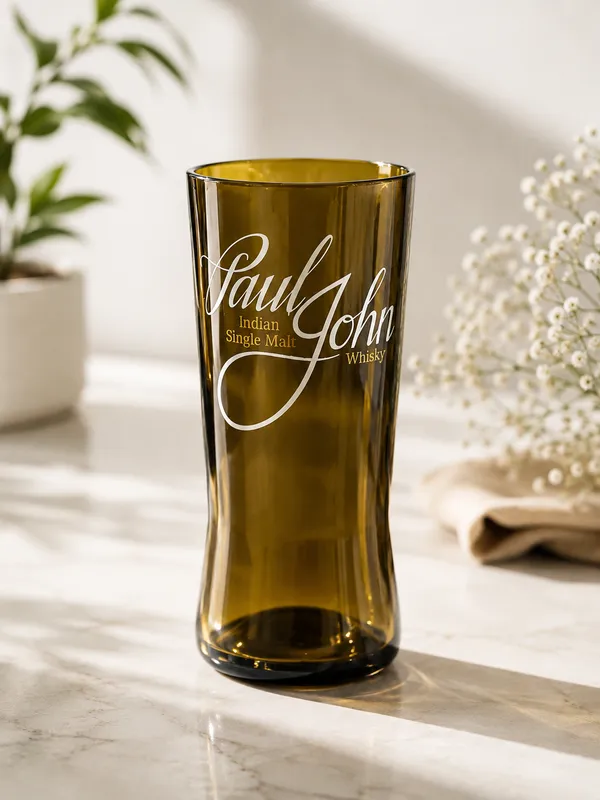 Upcycled_Olive_Green_Bottle_Tall_Glass_–_Single_|_650_ML_|_Made_from_Paul_John®_Bottle
